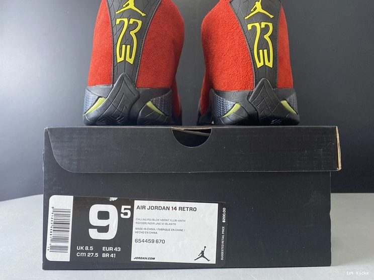 Air “Ferrari” 14 Jordan 654459-670  0217
